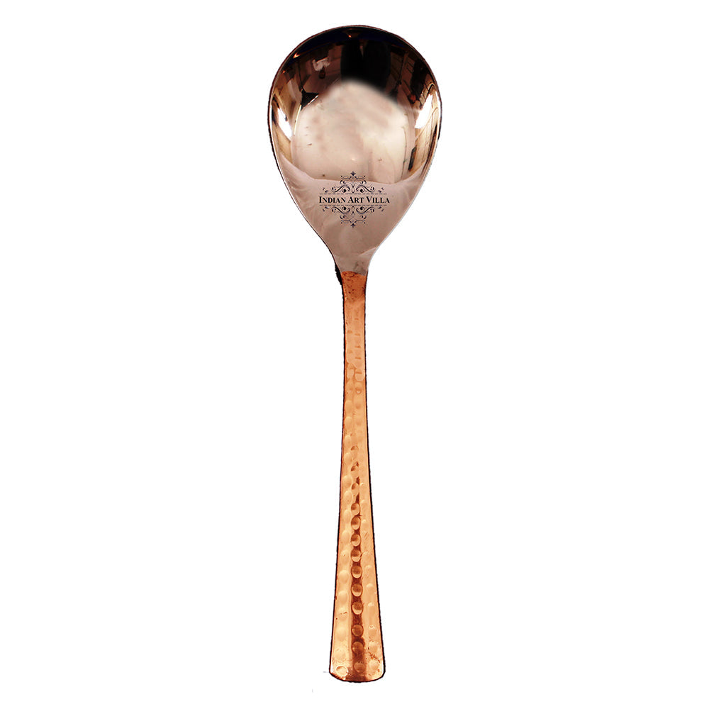 Set of S/C D/W Hammered,Handi No.1,2 with Glass Lid,Kadhai No.1,2Bucket No.1,Serving Spoon x5,12 Pieces
