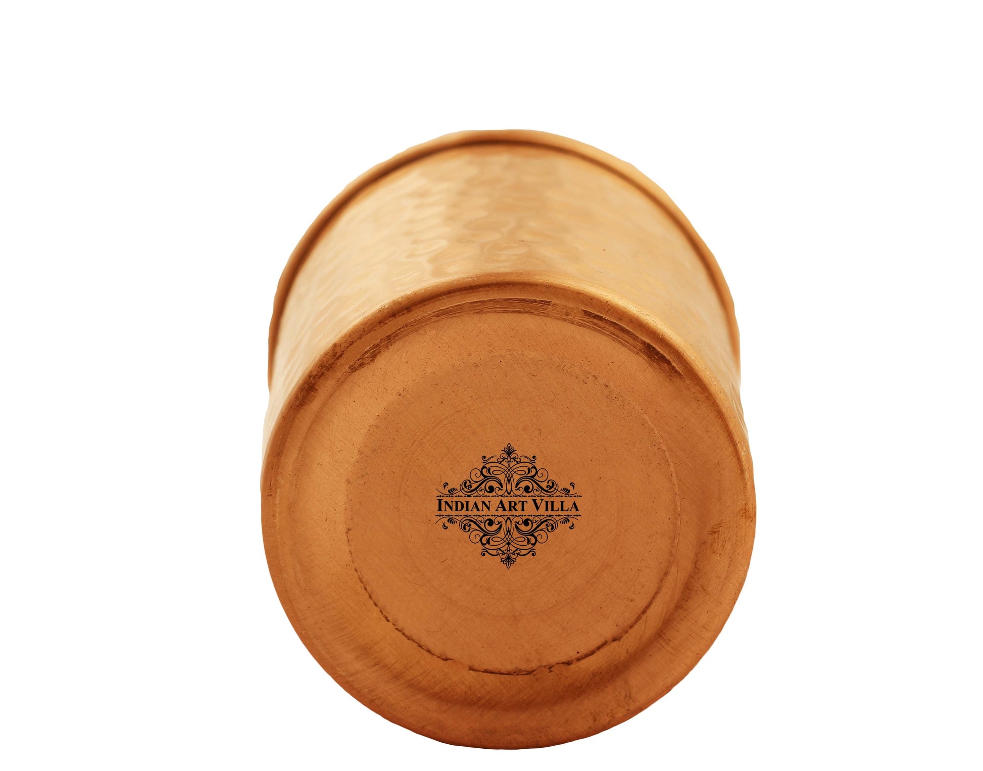 Pure Copper Hammered Design Drinkware Gift Set of  1 Bottle & 2 Glass