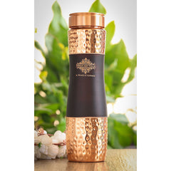 Copper Drinkware Gift Set of 2 Glass and 1 Bottle With Silk Finish Color