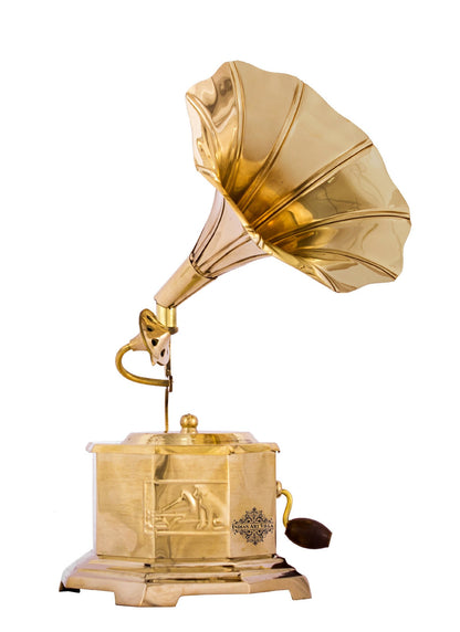 Pure Brass Dummy Gramophone