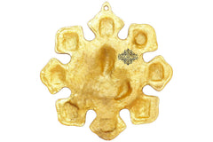Pure Aluminum Lord Ganesh Ji Wall Hanging Showpiece