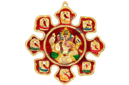 Pure Aluminum Lord Ganesh Ji Wall Hanging Showpiece