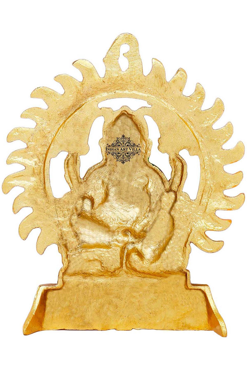 Aluminium Lord Ganesh Ji, Wall Hanging, Spiritual Idol, Showpiece, Height :- 21.84 cm
