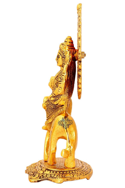 Handcrafted Godess Durga Devi Idol, Home Decor, Gift Item, Height:- 21.84 cm