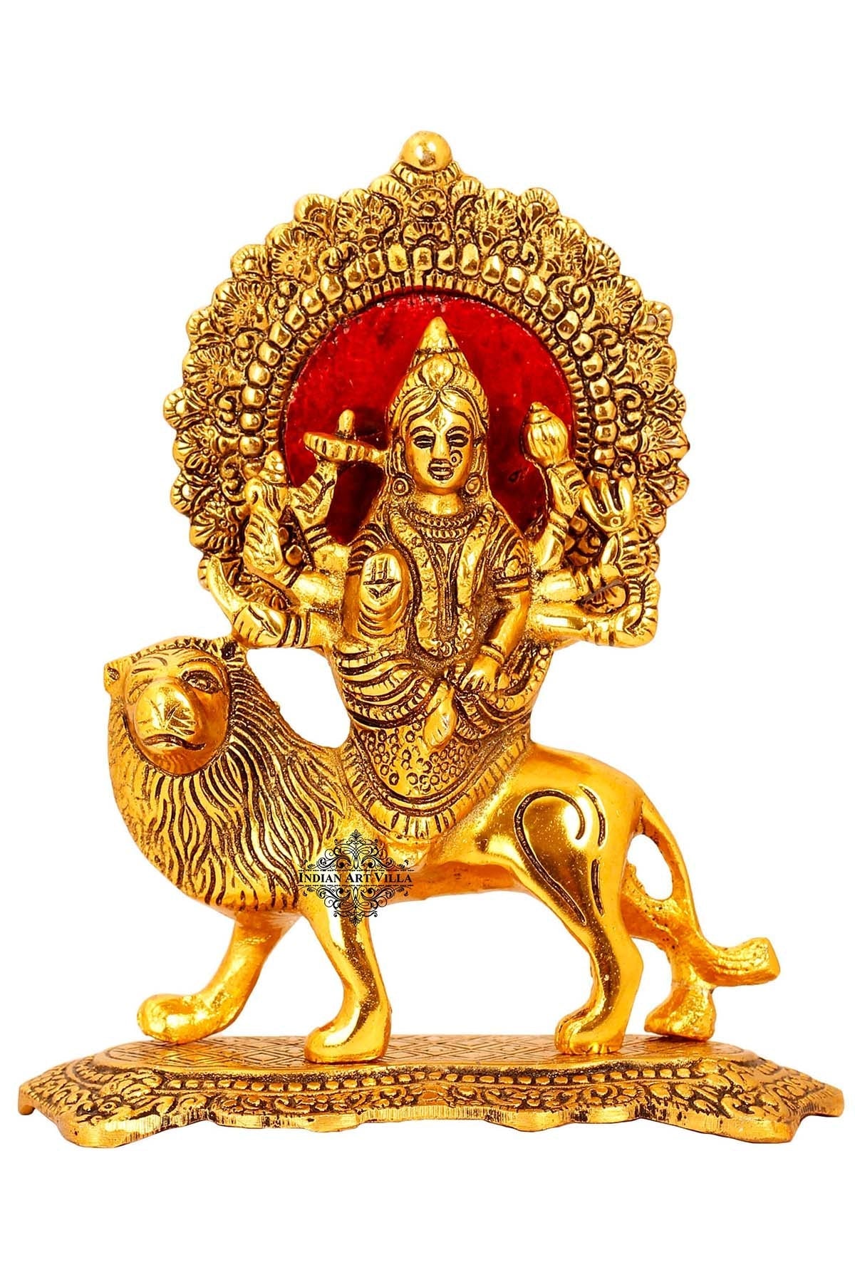 Handcrafted Godess Durga Devi Idol, Home Decor, Gift Item, Height:- 21.84 cm