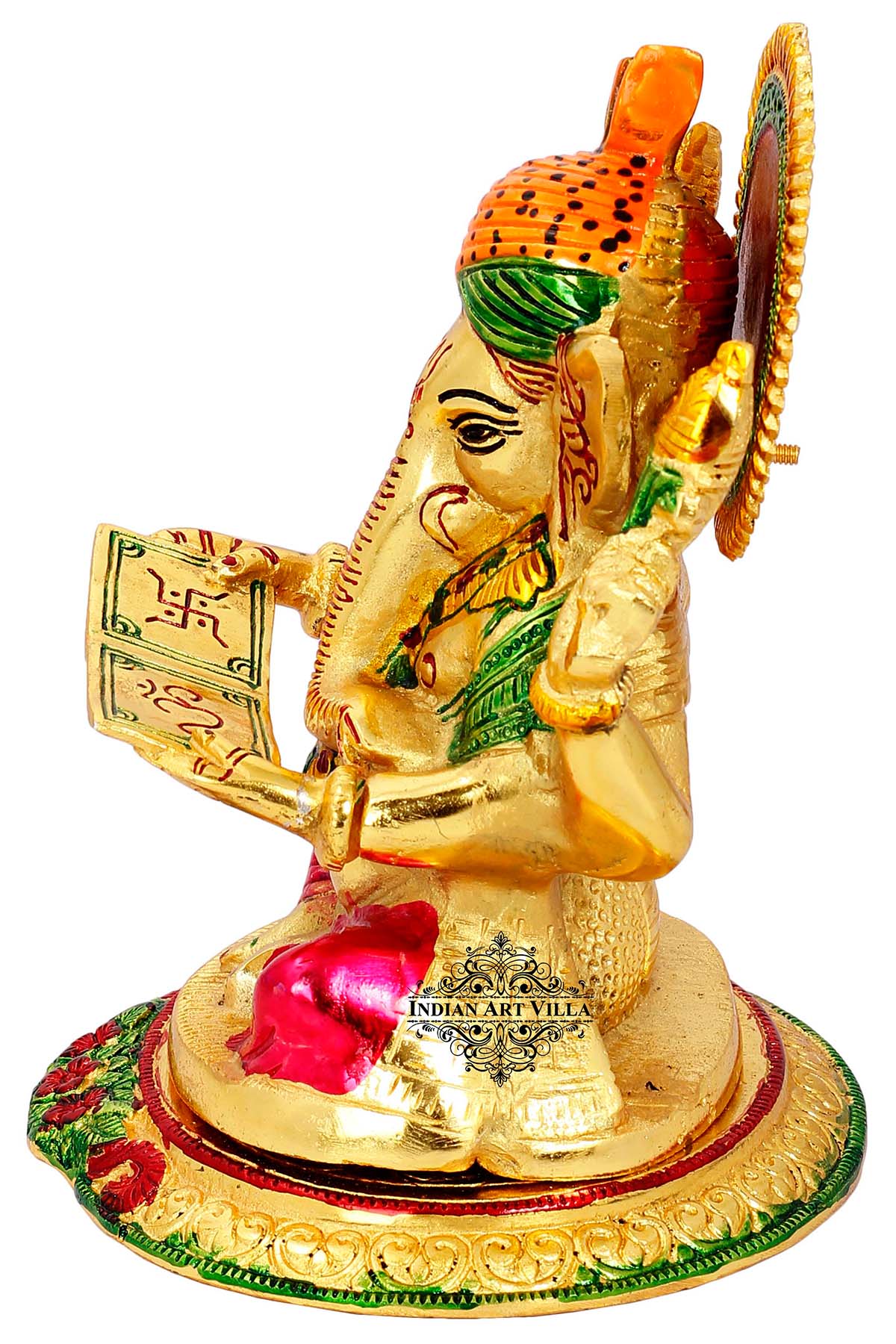 God Ganesha Reading Book Idol, Home Decor, Gift Item, Height:- 22.86 cm