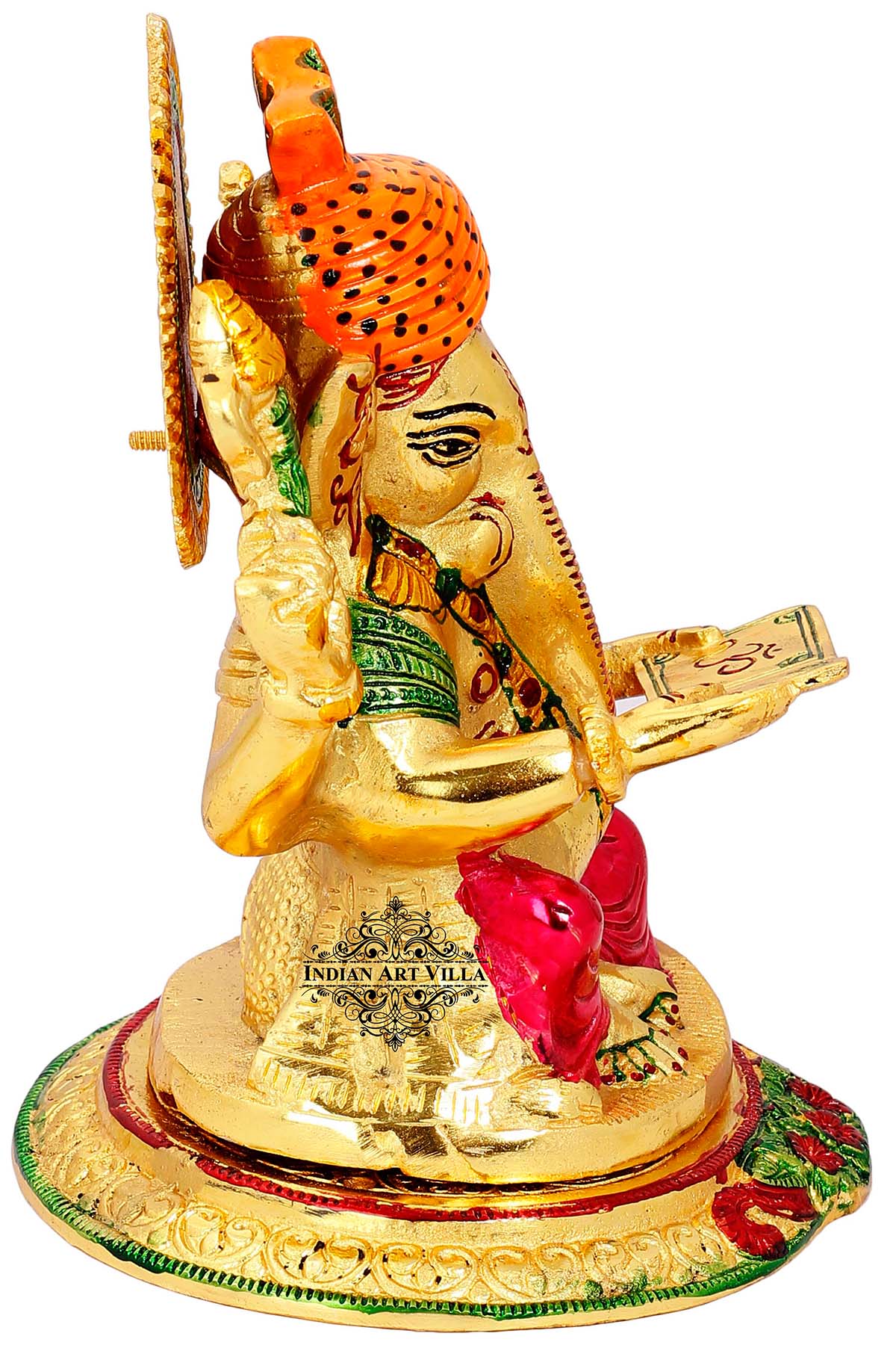 God Ganesha Reading Book Idol, Home Decor, Gift Item, Height:- 22.86 cm