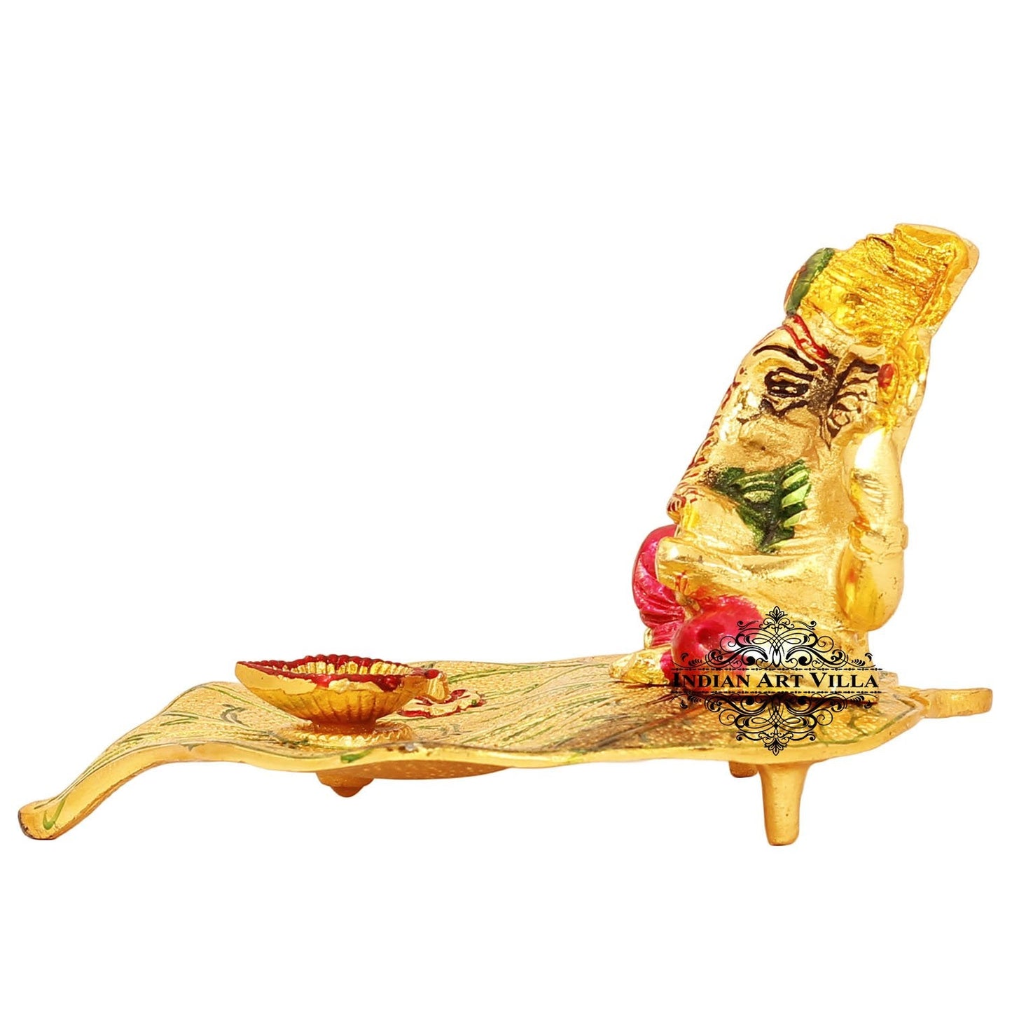 God Ganesha on Leaf Wall Hanging