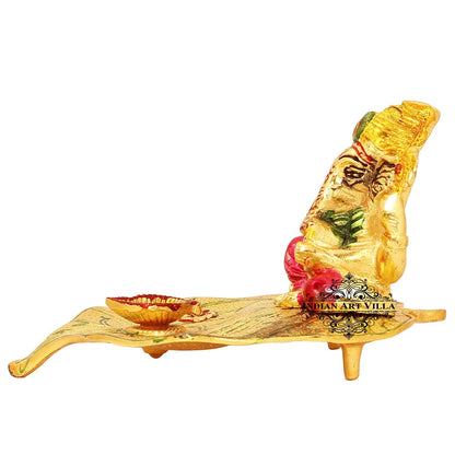God Ganesha on Leaf Wall Hanging