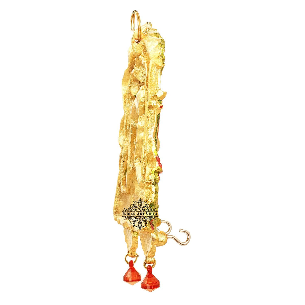Handicrafted Kanha Krishna Swing Wall hanging Home Décor Room Décor Wall Decor Most Precious Possession Height:- 17.02 cm, Color Gold