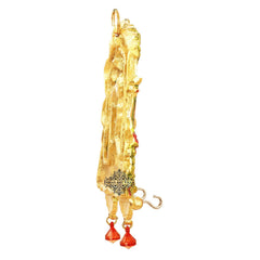 Handicrafted Kanha Krishna Swing Wall hanging Home Décor Room Décor Wall Decor Most Precious Possession Height:- 17.02 cm, Color Gold