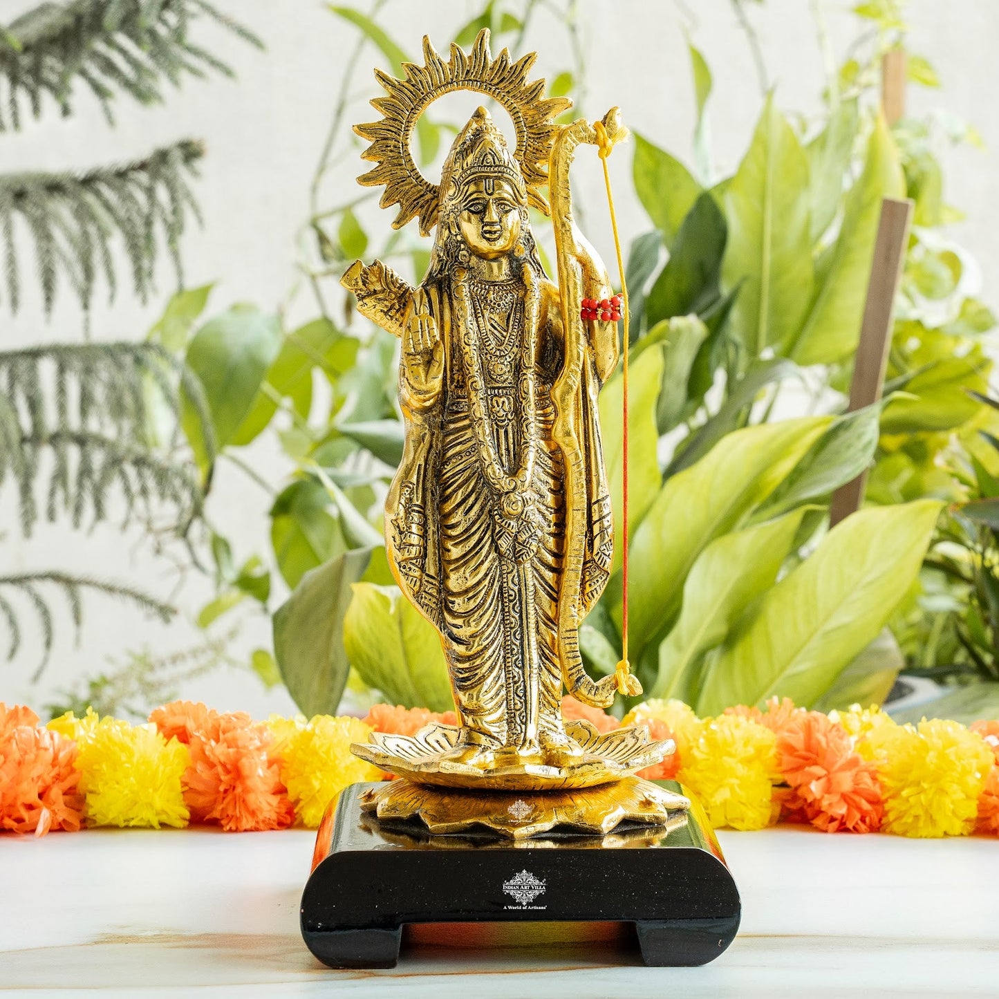 Brass Finish Shree Ram JI Showpiece