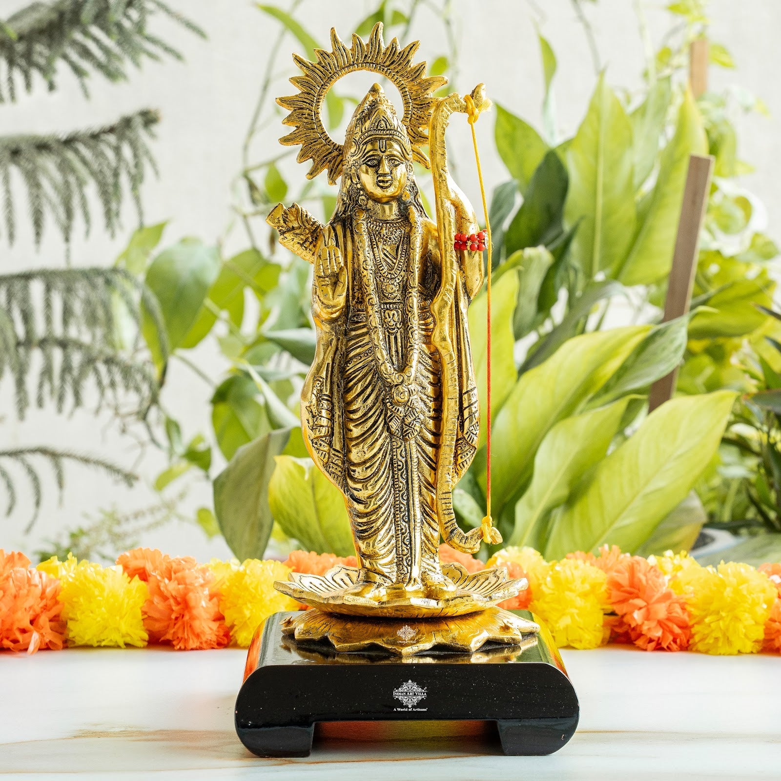 Brass Finish Shree Ram JI Showpiece