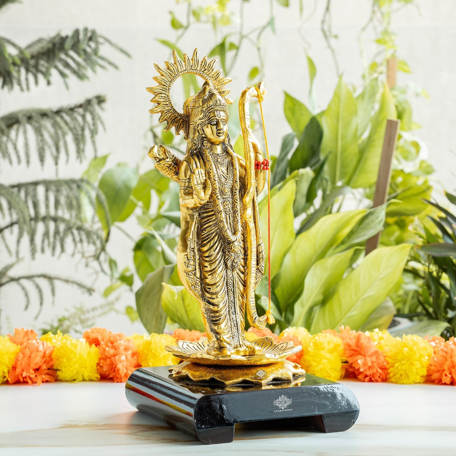 Brass Finish Shree Ram JI Showpiece