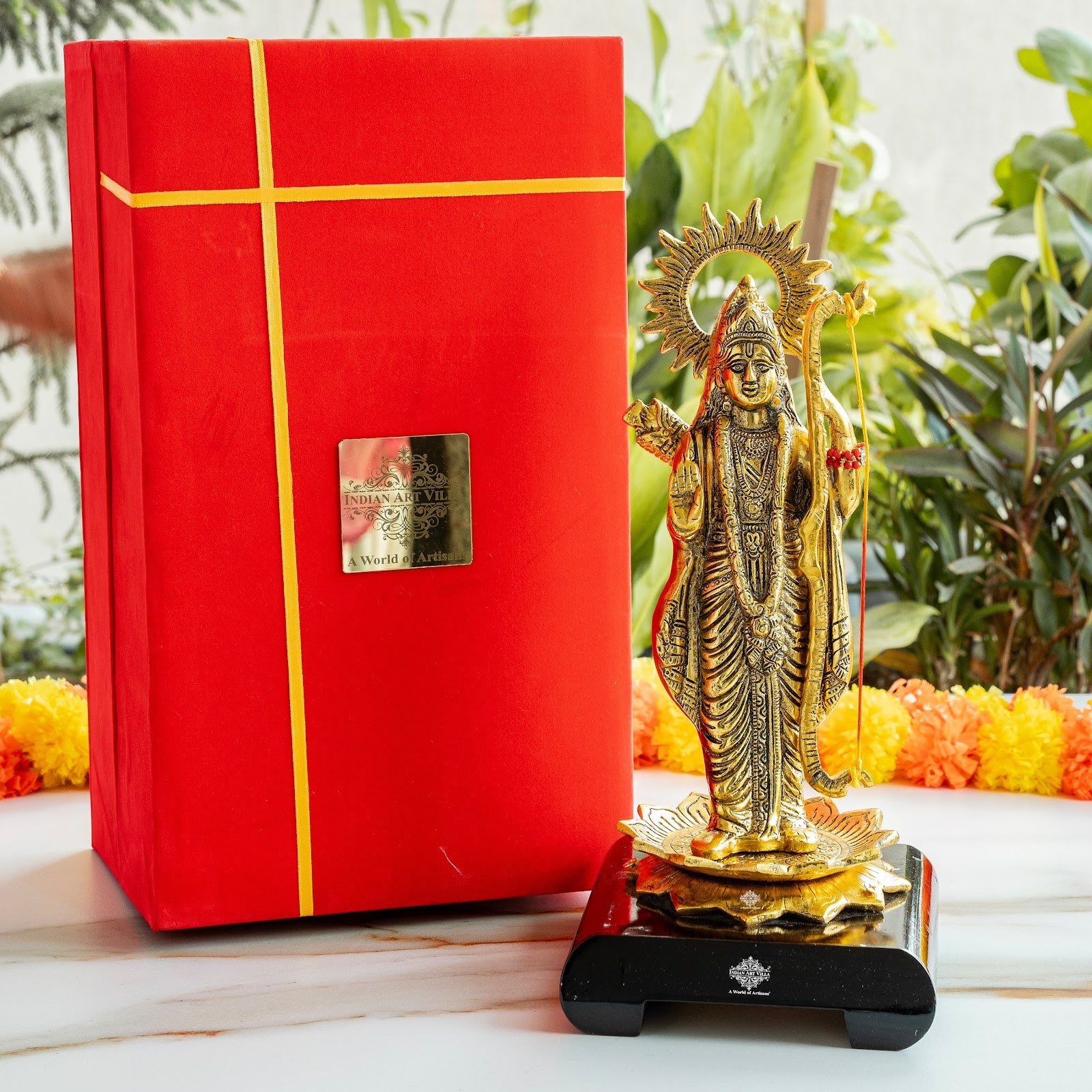 Brass Finish Shree Ram JI Showpiece