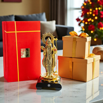 Brass Finish Shree Ram JI Showpiece