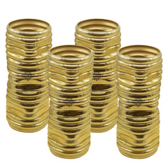 Gold Polished Aluminum Vase