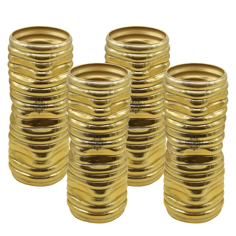 Gold Polished Aluminum Vase