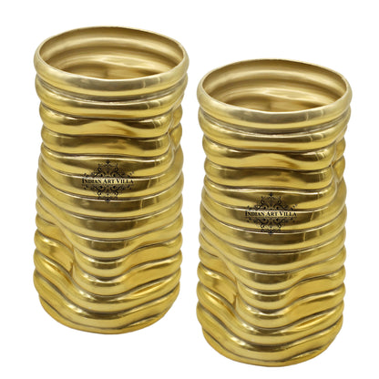 Gold Polished Aluminum Vase