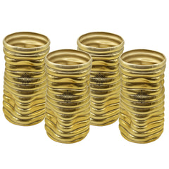 Gold Polished Aluminum Vase