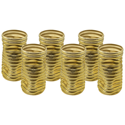 Gold Polished Aluminum Vase