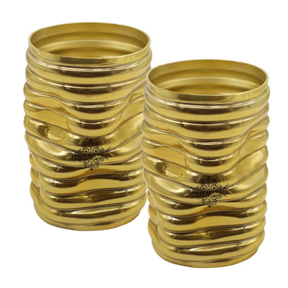 Gold Polished Aluminum Vase