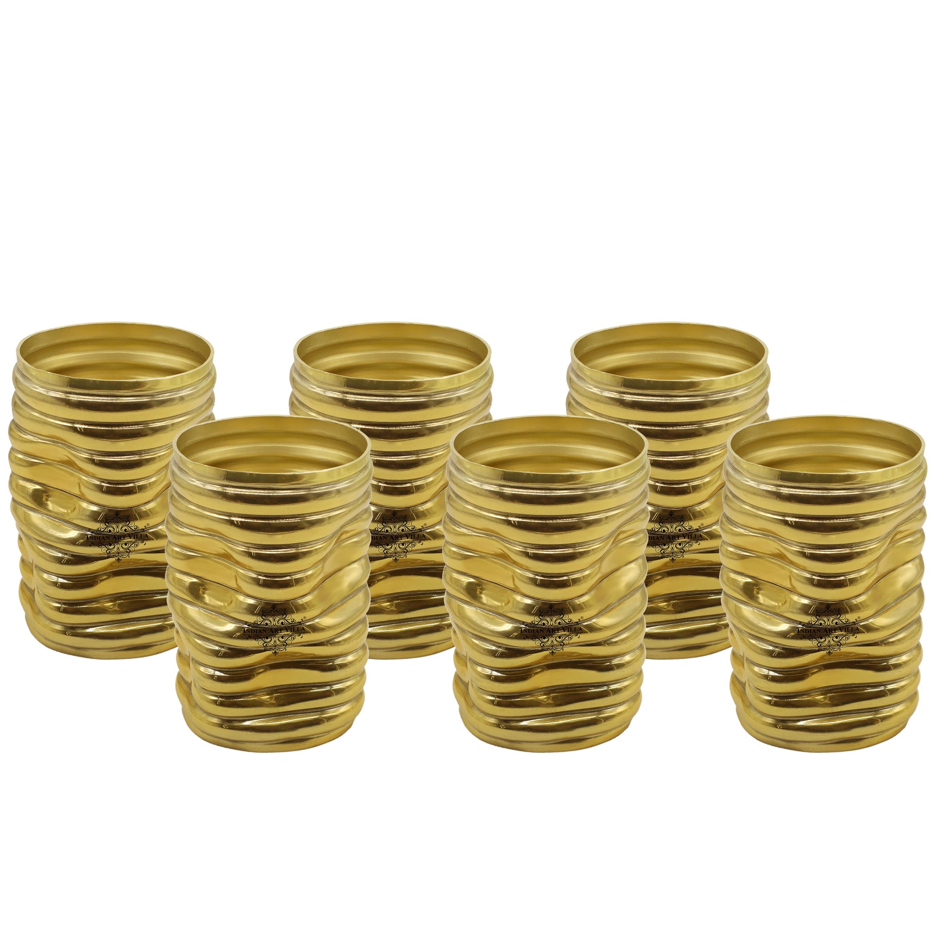 Gold Polished Aluminum Vase