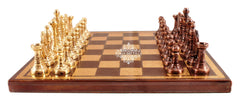 Brass Handmade Designer Chess Set with all Chessmen, Pieces, Home Decor