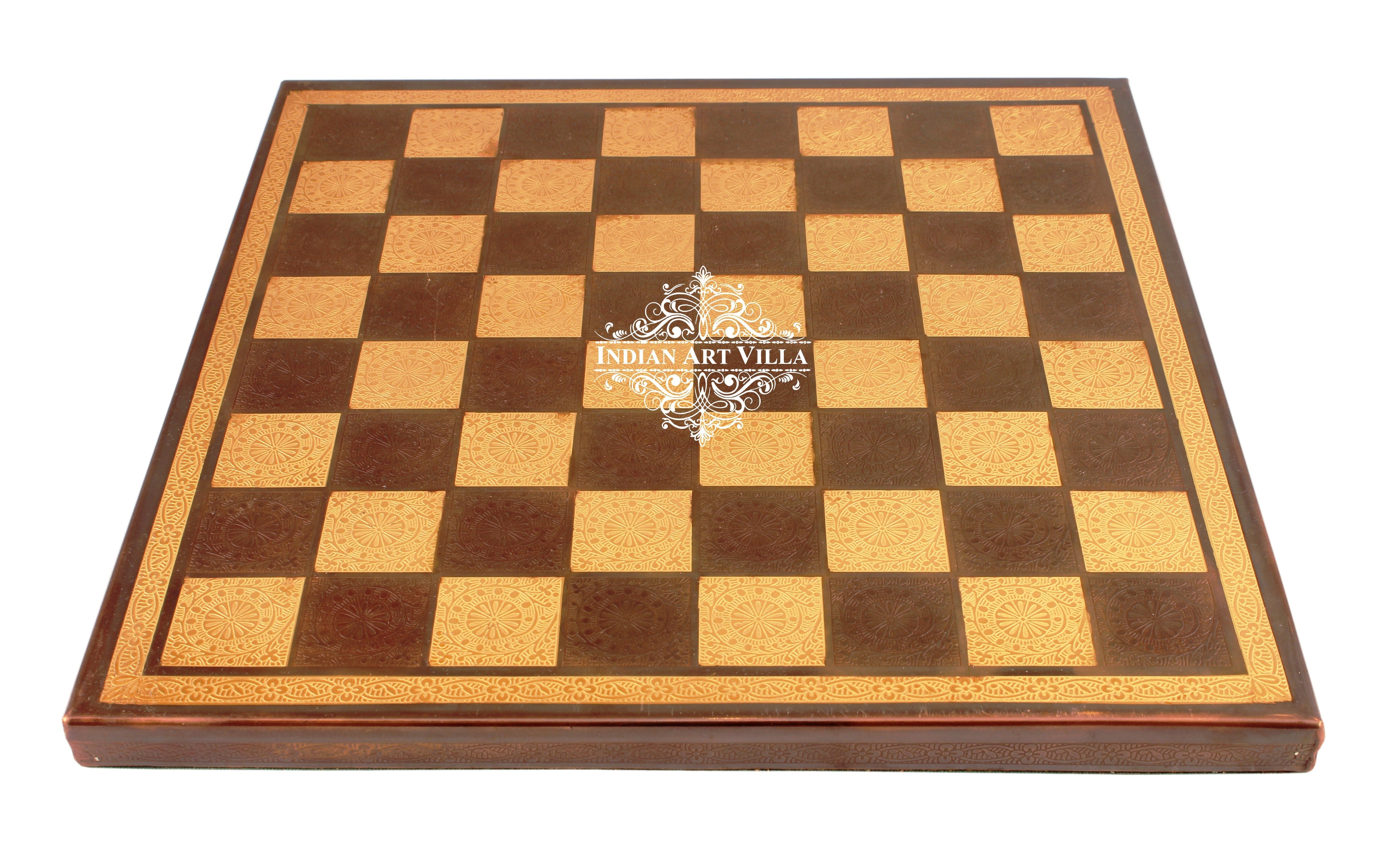 Brass Handmade Designer Chess Set with all Chessmen, Pieces, Home Decor