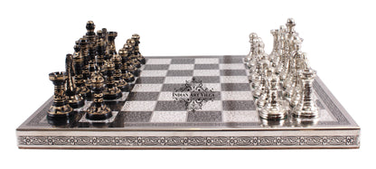 Brass Handmade Designer Chess Set with all Chessmen, Pieces, Home Decor