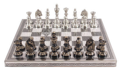 Brass Handmade Designer Chess Set with all Chessmen, Pieces, Home Decor