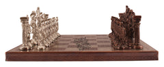 Brass Handmade Designer Chess Set with all Chessmen, Pieces, Home Decor