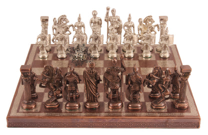 Brass Handmade Designer Chess Set with all Chessmen, Pieces, Home Decor