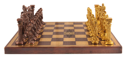Brass Handmade Designer Chess Set with all Chessmen, Pieces, Home Decor