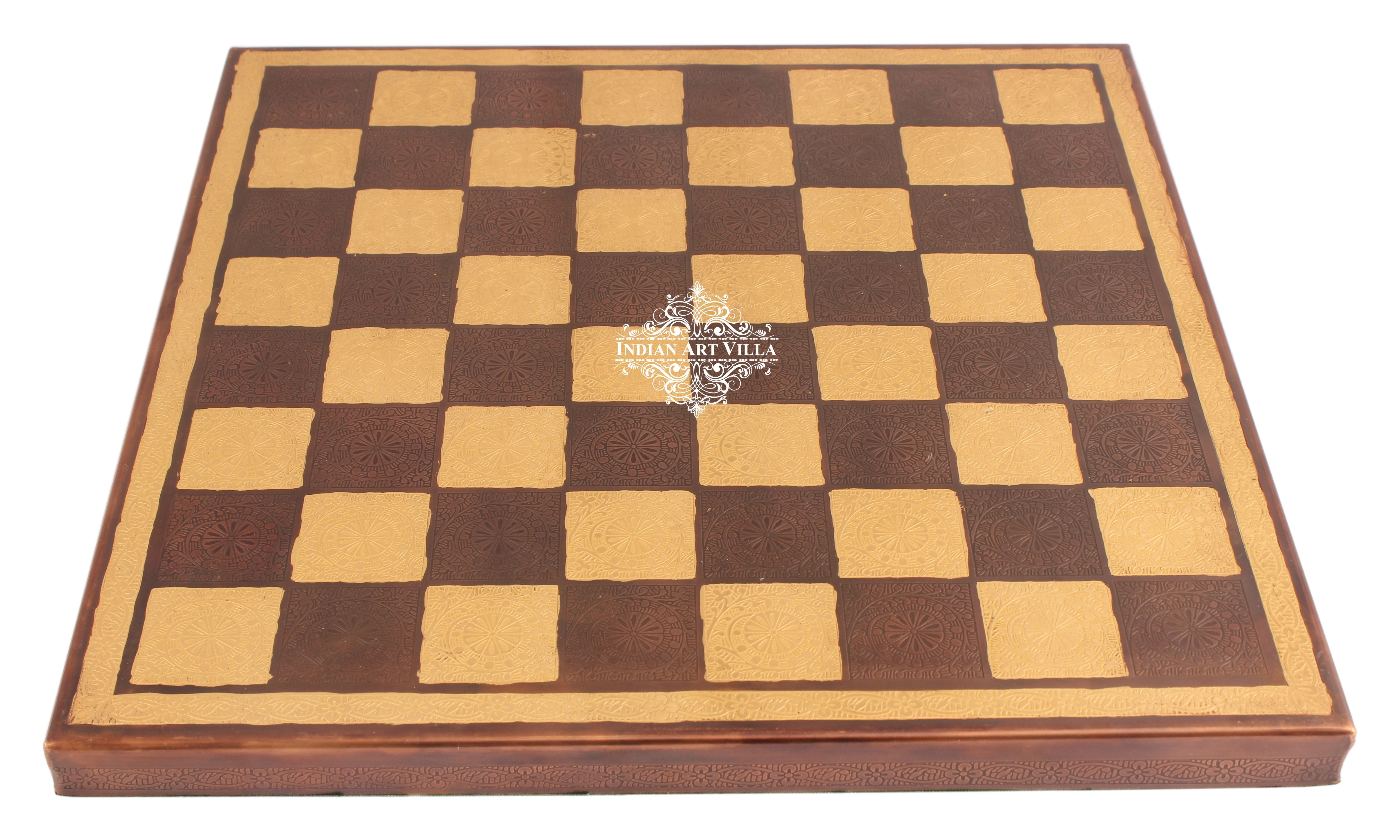 Brass Handmade Designer Chess Set with all Chessmen, Pieces, Home Decor