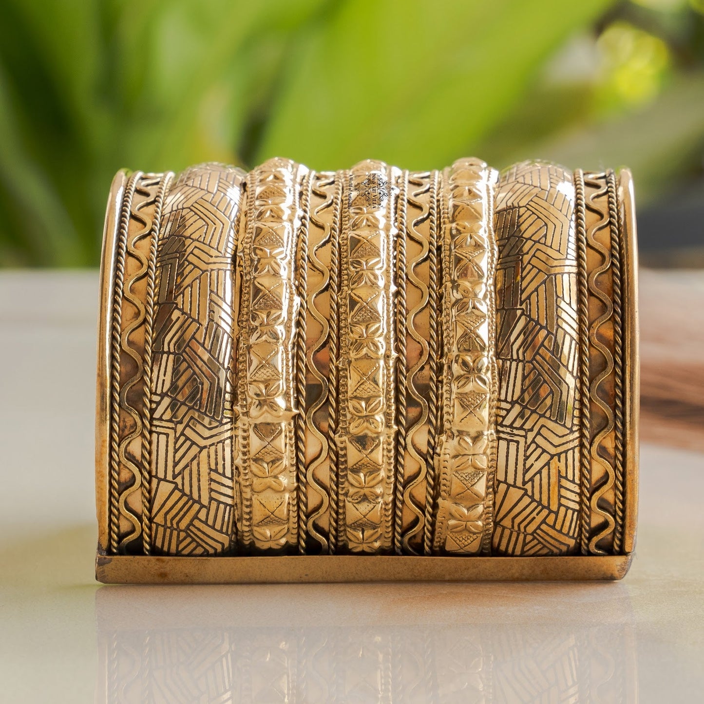 Handmade Brass Antique Rare Design Openable Kada Bracelete Bangle