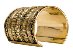 Handmade Brass Antique Rare Design Openable Kada Bracelete Bangle