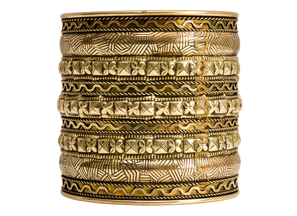 Handmade Brass Antique Rare Design Openable Kada Bracelete Bangle
