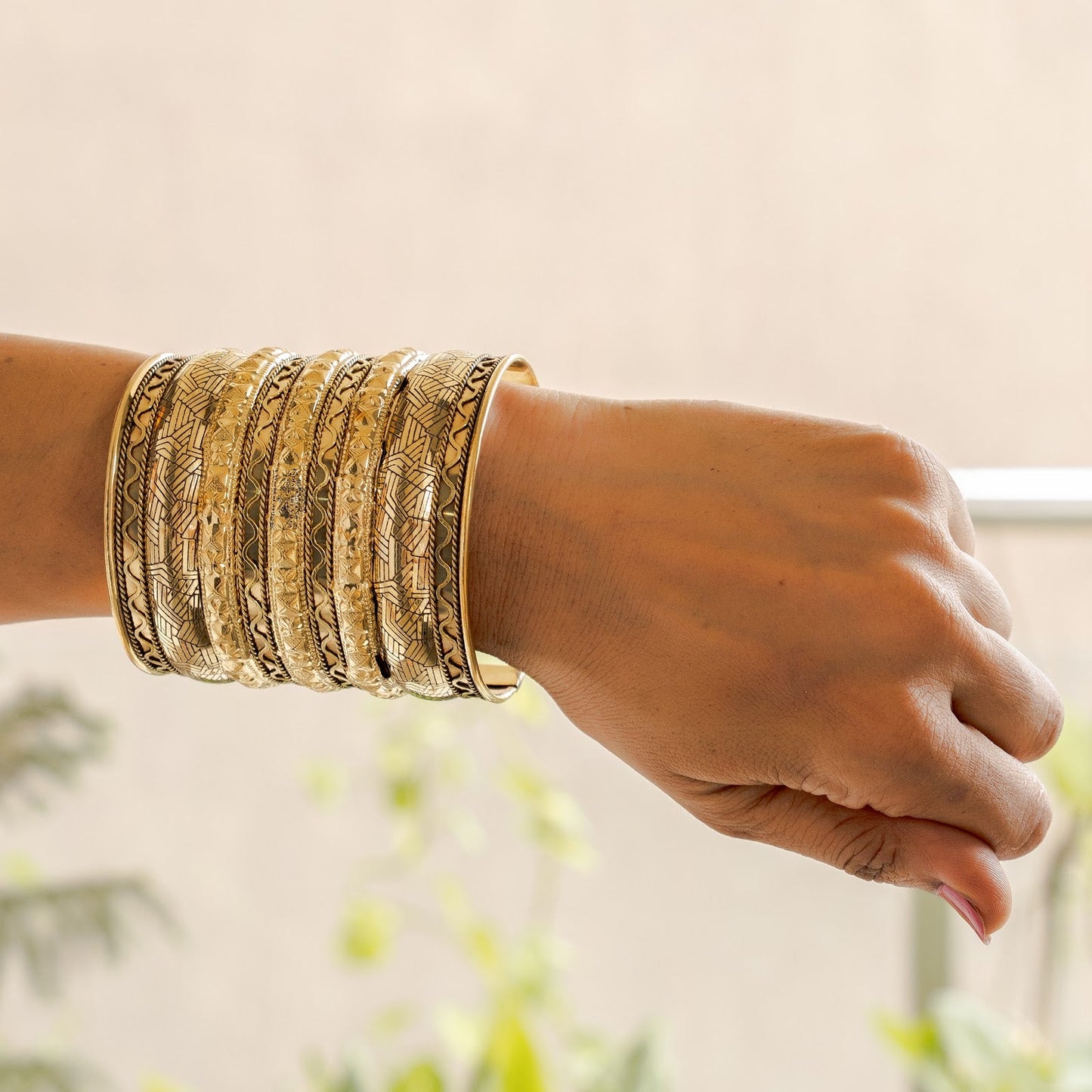 Handmade Brass Antique Rare Design Openable Kada Bracelete Bangle