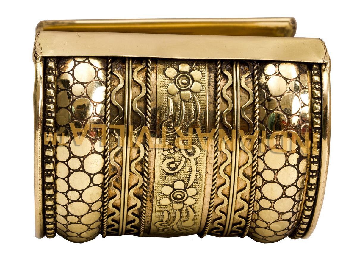 Handmade Brass Antique Rare Design Openable Kada Bracelete Bangle