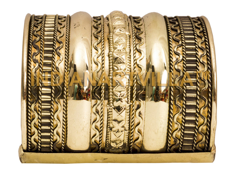 Handmade Brass Antique Rare Design Openable Kada Bracelete Bangle