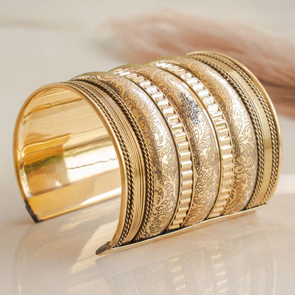 Handmade Brass Antique Rare Design Openable Kada Bracelete Bangle