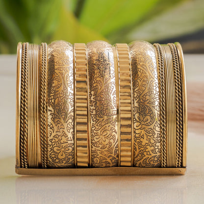 Handmade Brass Antique Rare Design Openable Kada Bracelete Bangle