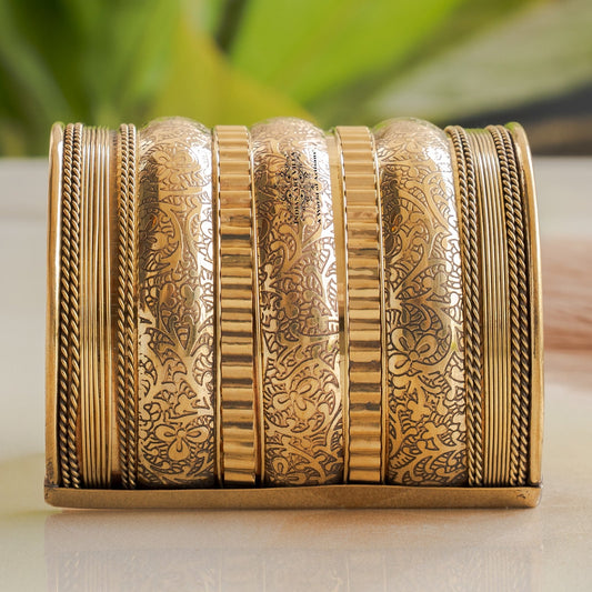 Handmade Brass Antique Rare Design Openable Kada Bracelete Bangle