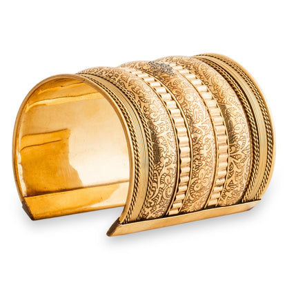 Handmade Brass Antique Rare Design Openable Kada Bracelete Bangle