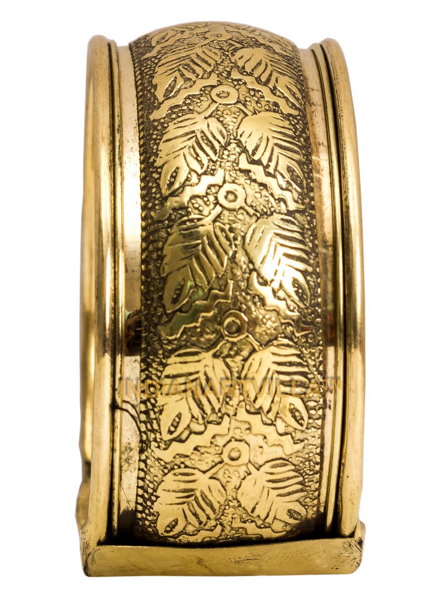 Pure Brass Antique Rare Design Openable Kada