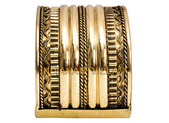 Brass Antique Rare Design Openable Kada Braceleted Bangle
