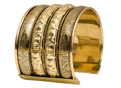Brass Antique Rare Design Openable Kada Braceleted Bangle