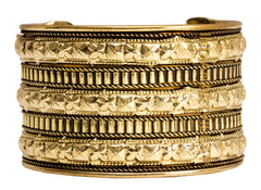 Brass Antique Rare Design Openable Kada Braceleted Bangle