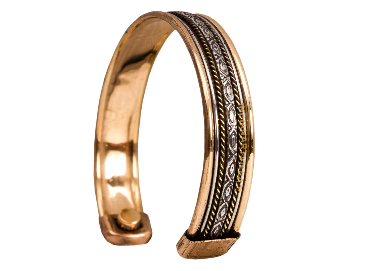 Copper Antique Rare Design Openable Designer Bracelet with Magnet